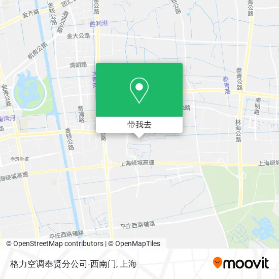 格力空调奉贤分公司-西南门地图