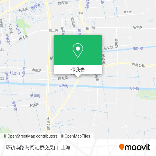 环镇南路与闸港桥交叉口地图
