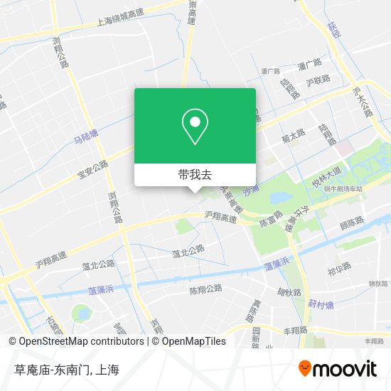 草庵庙-东南门地图