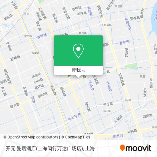 开元·曼居酒店(上海闵行万达广场店)地图