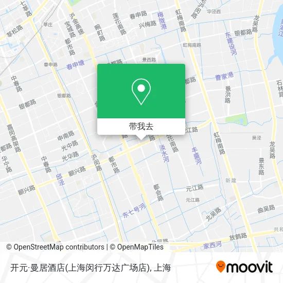 开元·曼居酒店(上海闵行万达广场店)地图