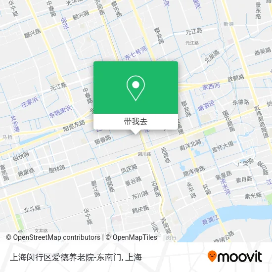 上海闵行区爱德养老院-东南门地图