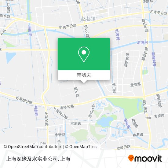 上海深缘及水实业公司地图