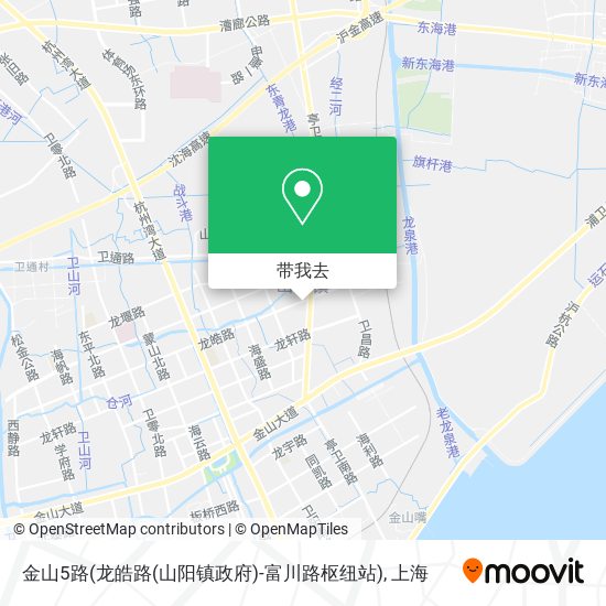 金山5路(龙皓路(山阳镇政府)-富川路枢纽站)地图