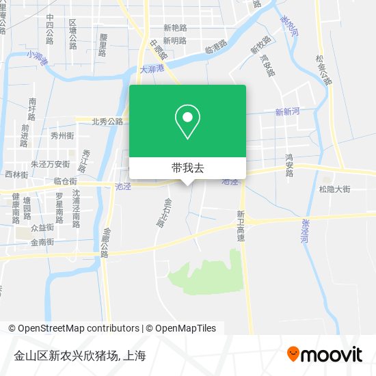 金山区新农兴欣猪场地图