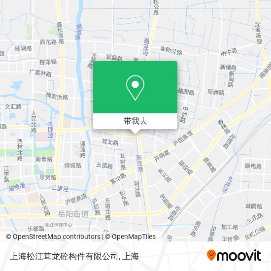 上海松江茸龙砼构件有限公司地图