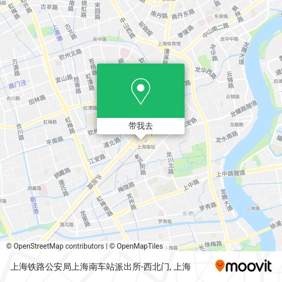 上海铁路公安局上海南车站派出所-西北门地图