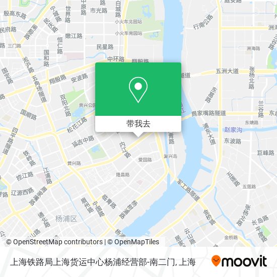上海铁路局上海货运中心杨浦经营部-南二门地图