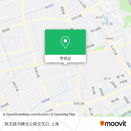 陈宝路与横仓公路交叉口地图