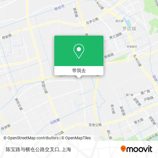 陈宝路与横仓公路交叉口地图