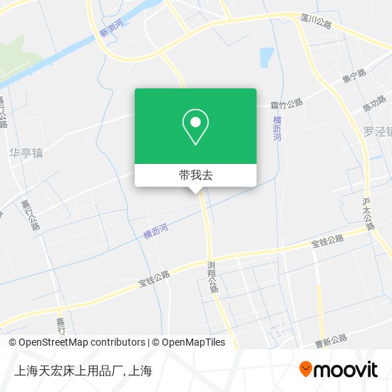 上海天宏床上用品厂地图
