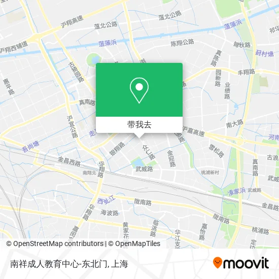 南祥成人教育中心-东北门地图