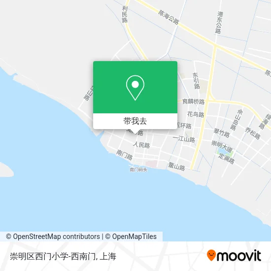 崇明区西门小学-西南门地图