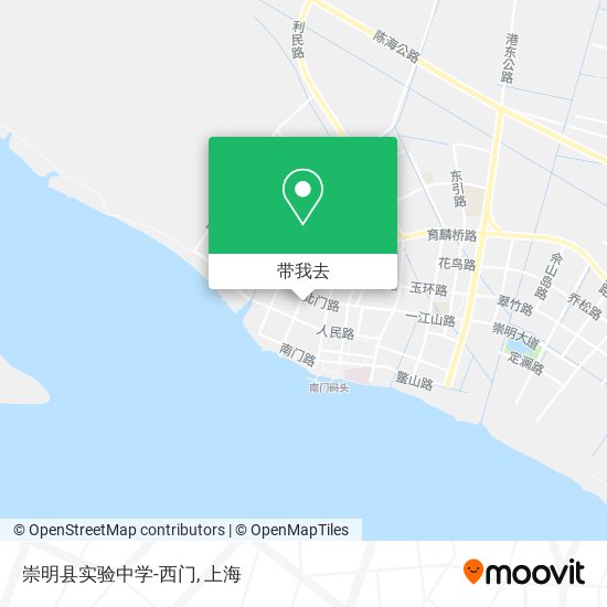崇明县实验中学-西门地图