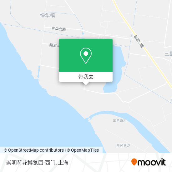 崇明荷花博览园-西门地图