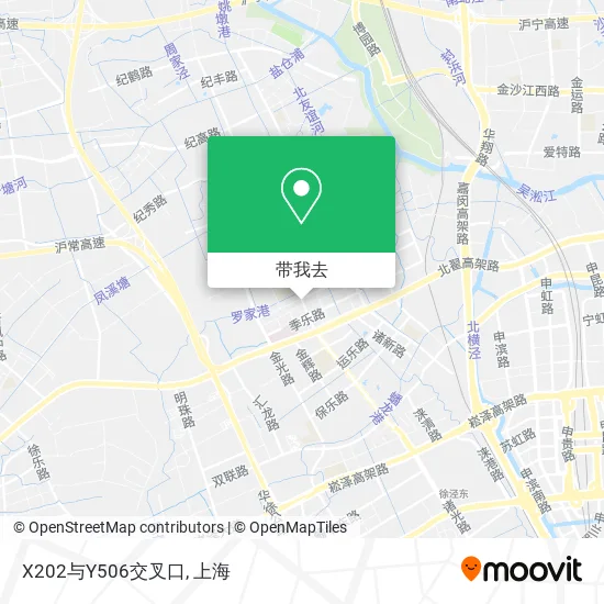 X202与Y506交叉口地图