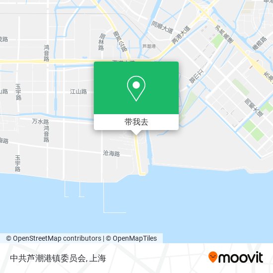 中共芦潮港镇委员会地图