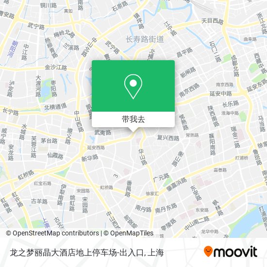 龙之梦丽晶大酒店地上停车场-出入口地图