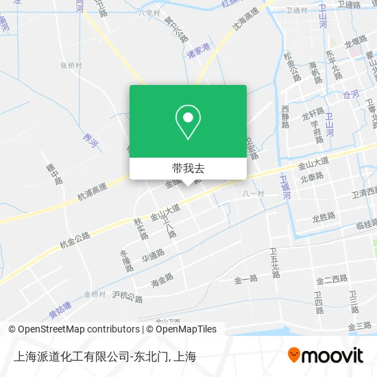 上海派道化工有限公司-东北门地图
