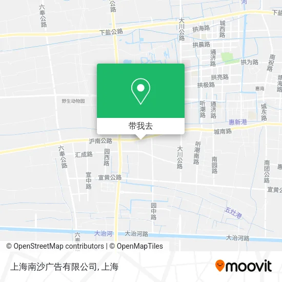 上海南沙广告有限公司地图
