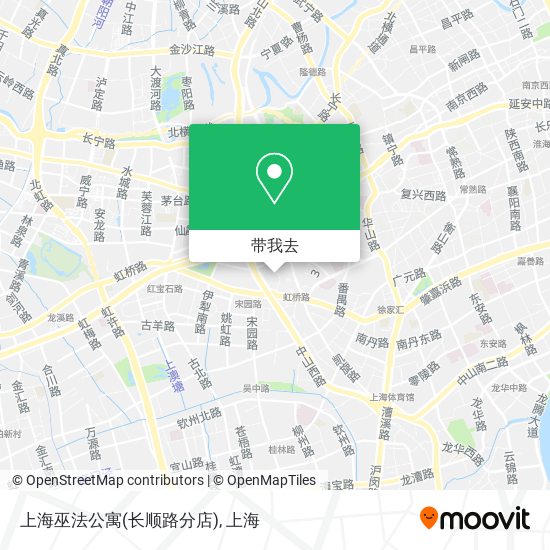 上海巫法公寓(长顺路分店)地图