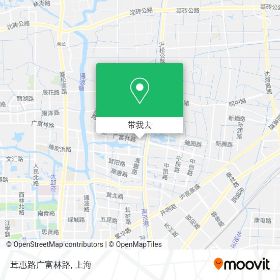茸惠路广富林路地图