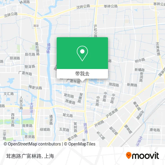 茸惠路广富林路地图