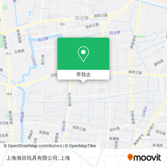 上海海欣玩具有限公司地图