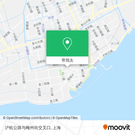 沪杭公路与梅州街交叉口地图