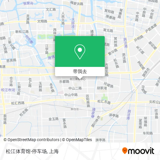 松江体育馆-停车场地图