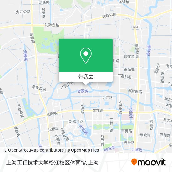 上海工程技术大学松江校区体育馆地图