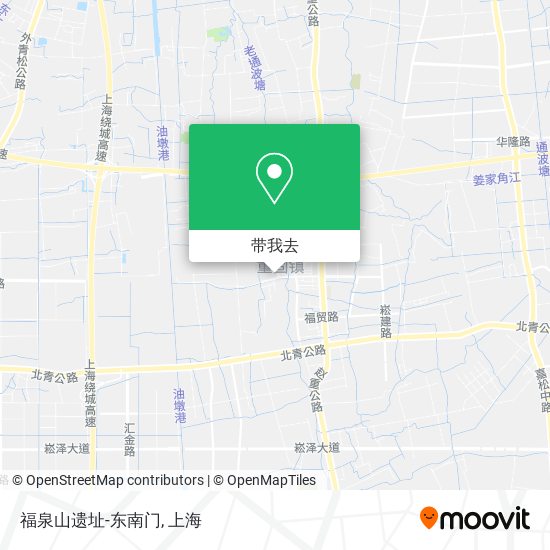 福泉山遗址-东南门地图