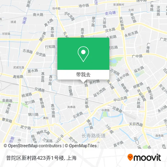 普陀区新村路423弄1号楼地图