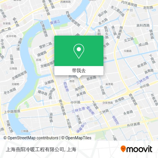 上海燕阳冷暖工程有限公司地图
