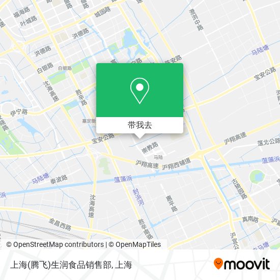 上海(腾飞)生润食品销售部地图