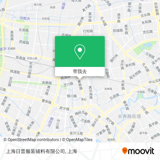 上海日晋服装辅料有限公司地图