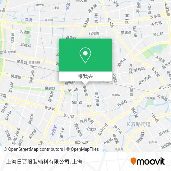 上海日晋服装辅料有限公司地图