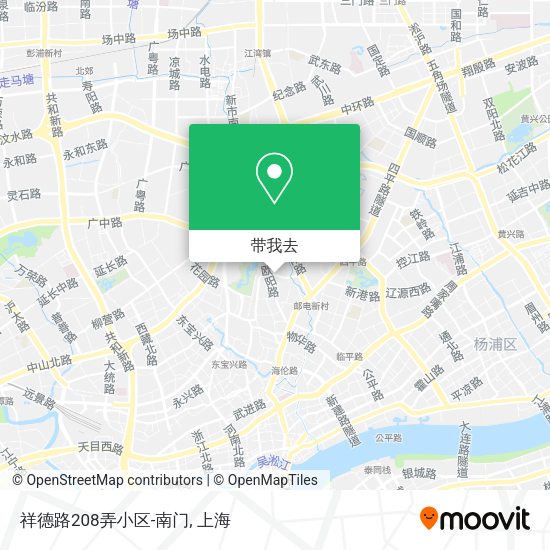 祥德路208弄小区-南门地图