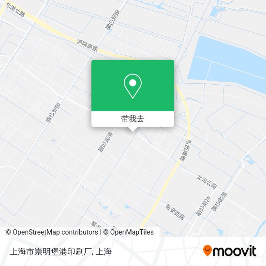 上海市崇明堡港印刷厂地图