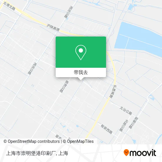 上海市崇明堡港印刷厂地图