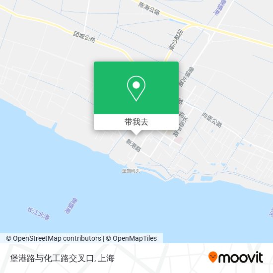 堡港路与化工路交叉口地图