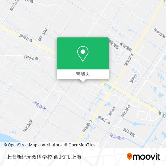 上海新纪元双语学校-西北门地图
