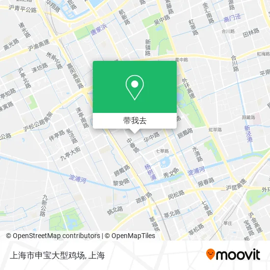 上海市申宝大型鸡场地图