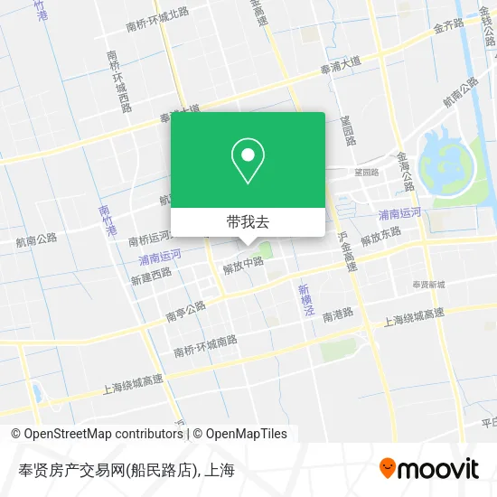 奉贤房产交易网(船民路店)地图
