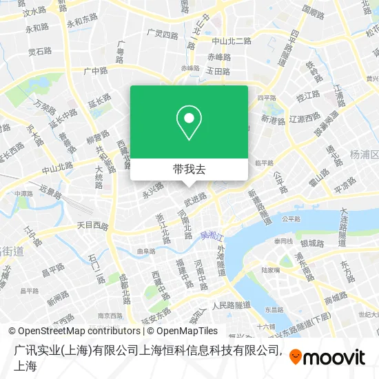 广讯实业(上海)有限公司上海恒科信息科技有限公司地图