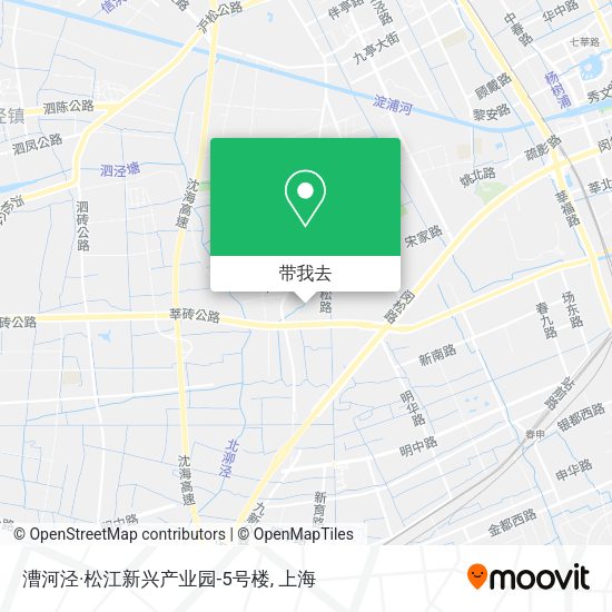 漕河泾·松江新兴产业园-5号楼地图