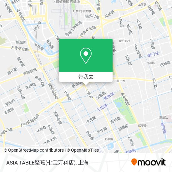 ASIA TABLE聚蕉(七宝万科店)地图