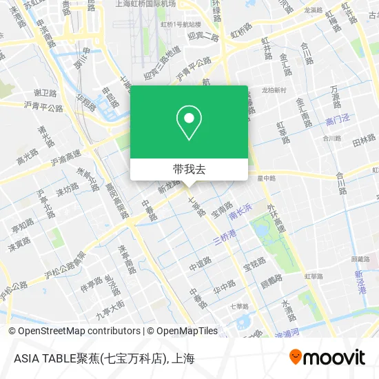 ASIA TABLE聚蕉(七宝万科店)地图