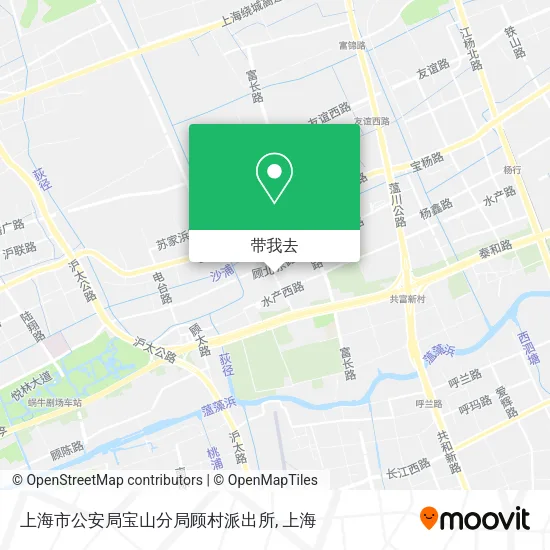 上海市公安局宝山分局顾村派出所地图