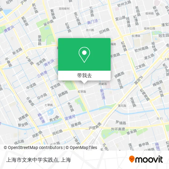 上海市文来中学实践点地图